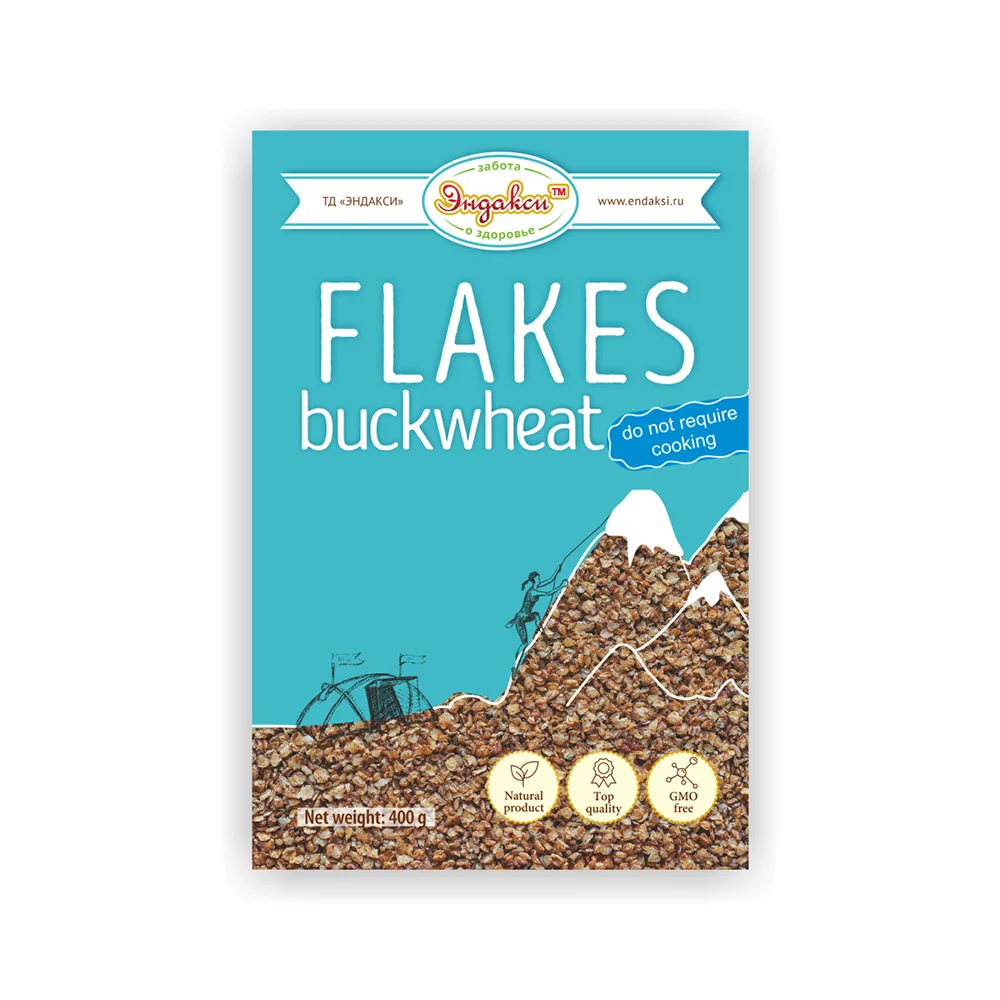 
Buckwheat flakes for breakfast 