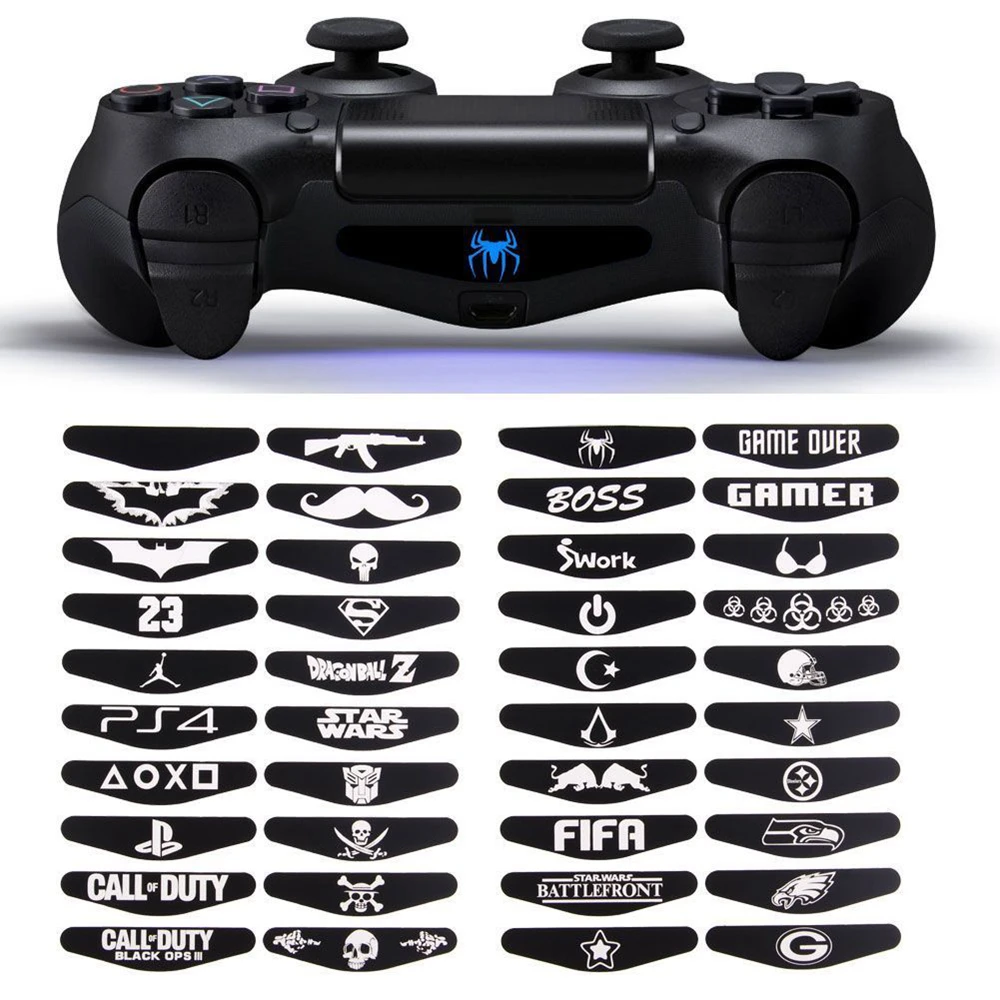 
LED Light Bar Cover Vinyl Decal Skin Stickers For Sony PlayStation 4 PS4 Slim Pro Controller Game Accessories For Dualshock 4 