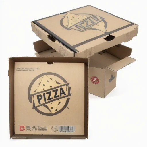 Pizza Box Food Grade Biodegradable Paper Box 12 14 16 18 Inch Custom Logo Printed Pizza Box