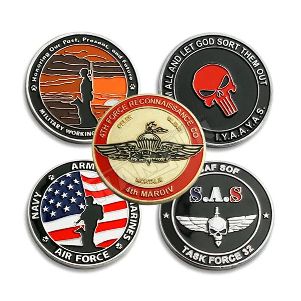 custom security blank soft enamel 3d metal challenge coin