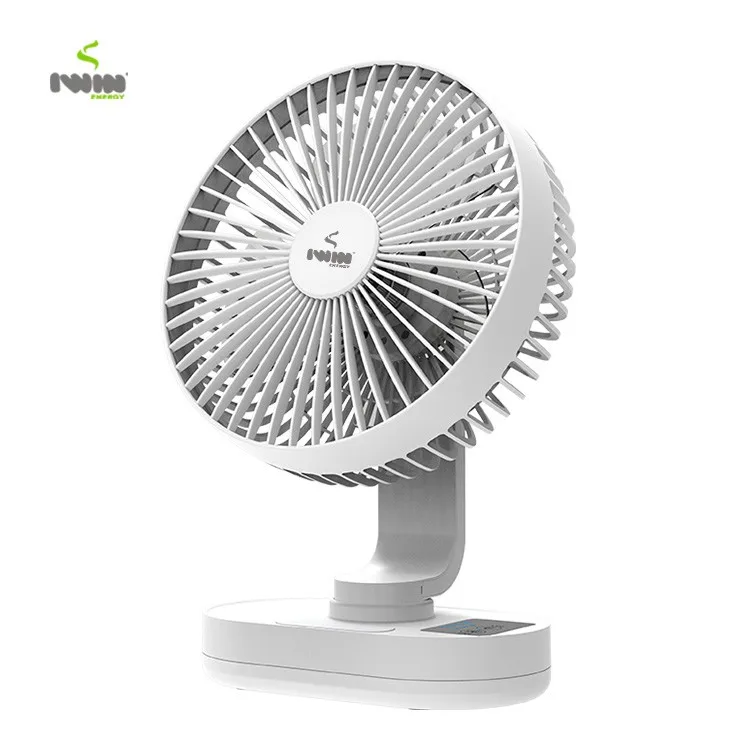 IW8008 5-дюймовый мини-подключаемый складной настольный вентилятор для домашнего офиса без аккумулятора