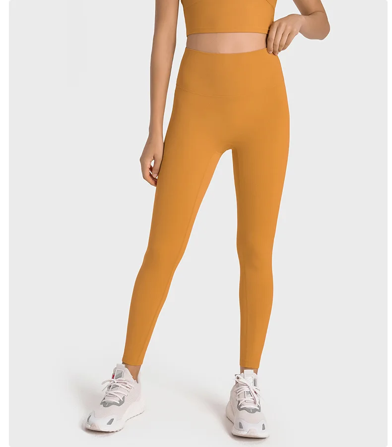 Women No Front T Line Fitness Yoga Leggings Good Quality Lycra Yoga Leggings Peach Hip Gym Tight Women Gym High Compression Pant