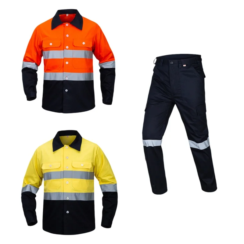 Verified Factory Price Cotton Flame Retardant Reflective Joint Clothing Fireman OEM Work Uniform Customized Fireman Sam Costume