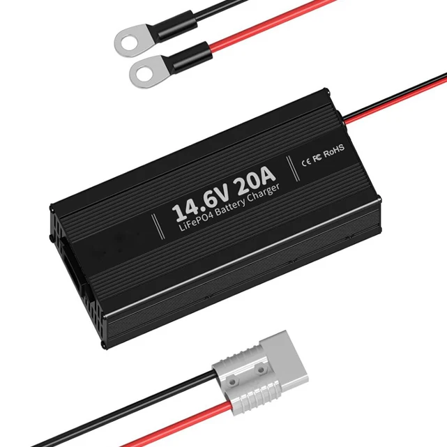 Factory 29.2V 10A Battery Charger With Oled Digital Display For 8S 25.6V Lifepo4 Battery 24V Lifepo4 Battery Charger