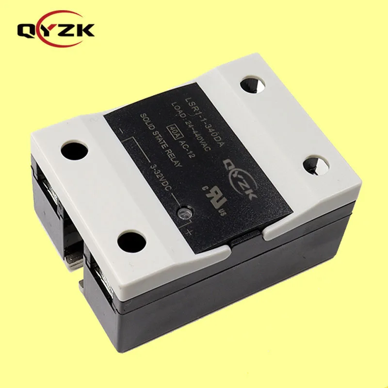 QYZK Single phase Three Phase 40A SSR DA DD AA 24-480vac 24-440Vac ssr Solid State Relay