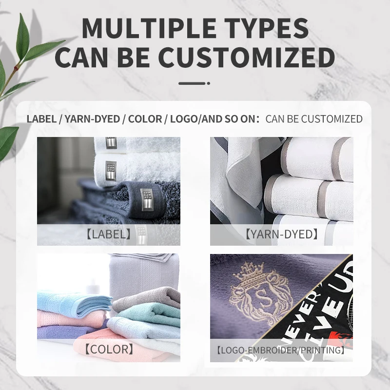 Custom jacquard bathroom towels 100% cotton thick hotel face towels 100 cotton