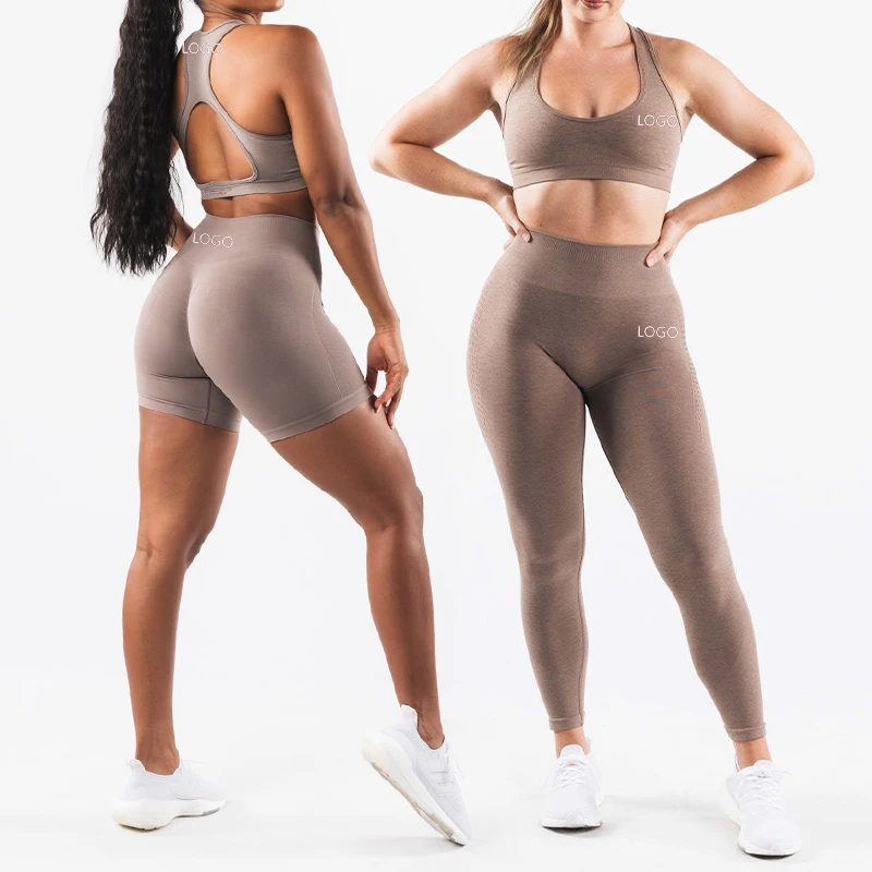 High Quality Seamless Women Activewear Manufacturer Sportswear Two Piece Legging And Bra Sports Yoga Gym Clothing Fitness Sets