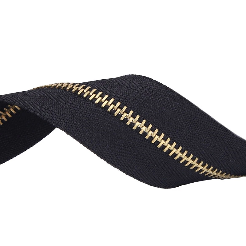 Manufacturer wholesale price #3 #5 #7 #8 #10 bag jacket metallic custom zippers custom color metal zipper roll zip for cloth