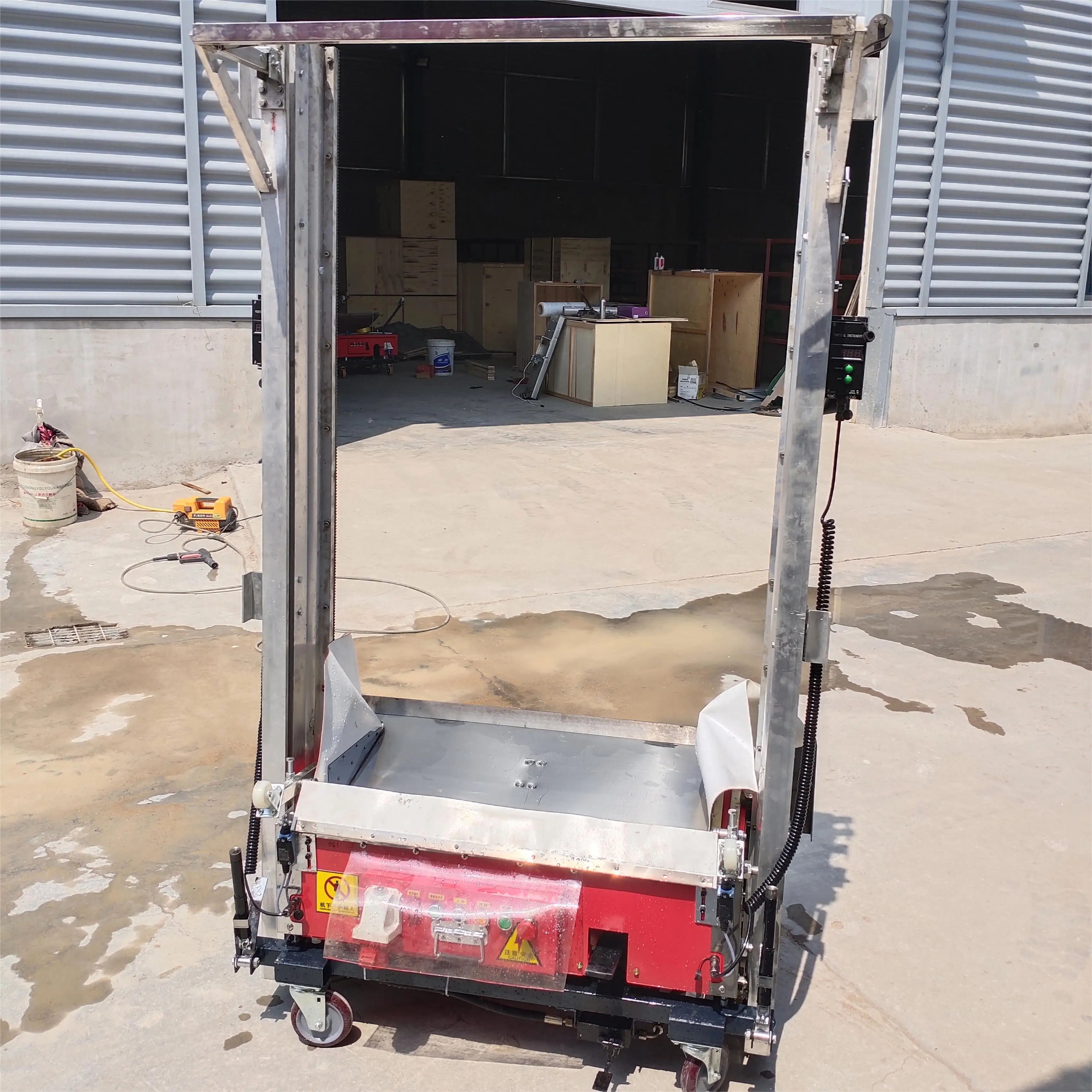 Plastering Machine for Wall Cement Automatic wall plastering & rendering machine