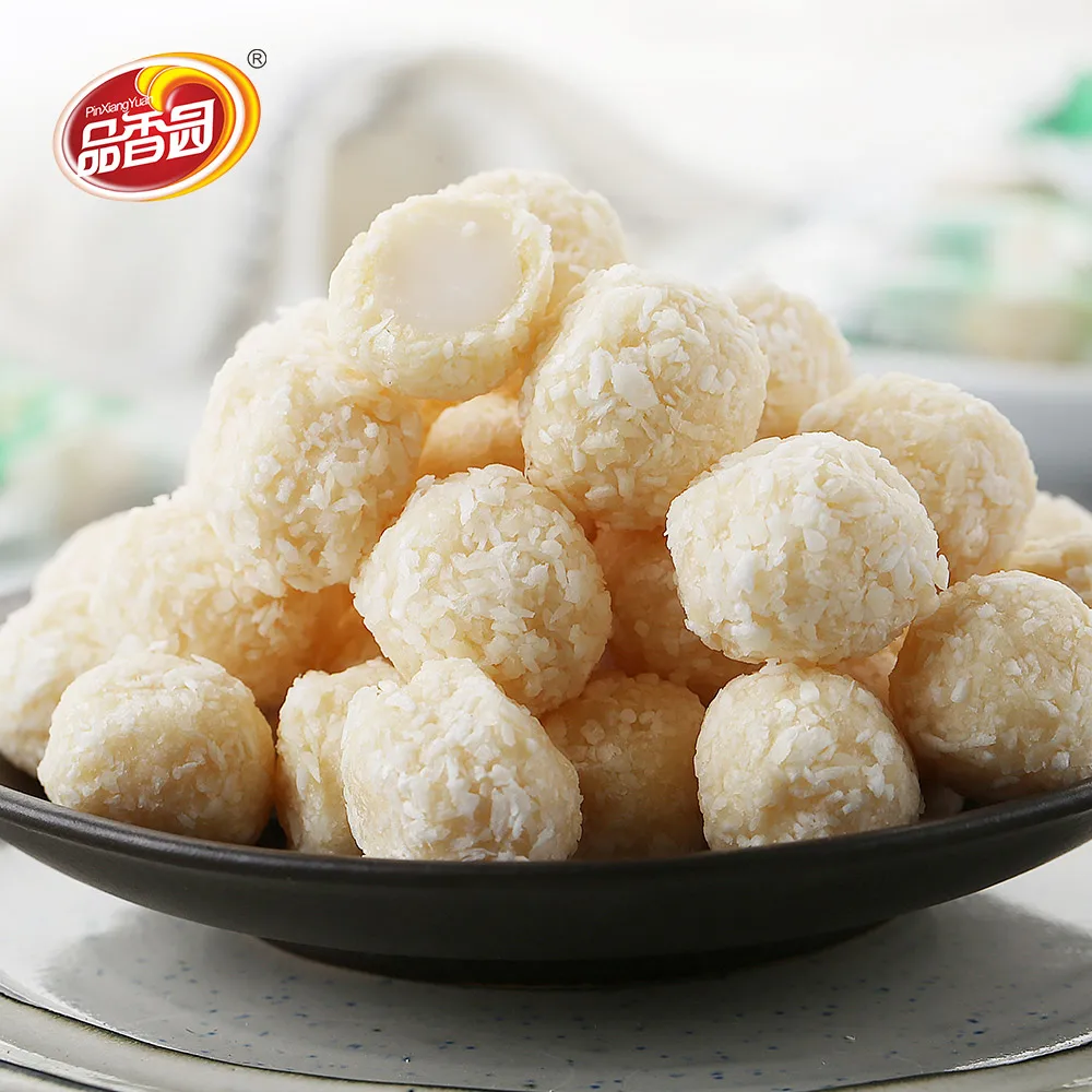 Wholesale Tropical Coconut Soft Sour Fruit Milk Chewy Candy for Candy Shops