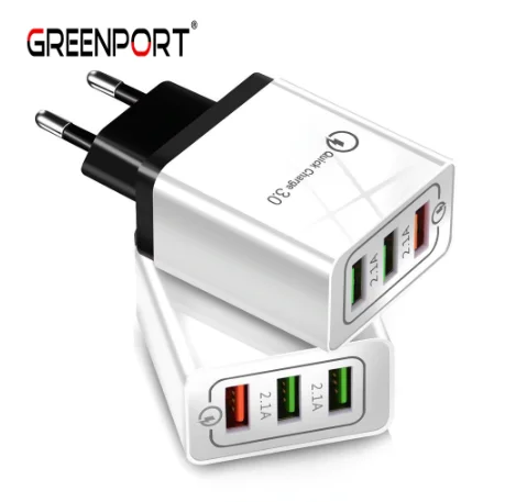  Более дешевый QC3.0 3A Быстрая зарядка 3 USB-порта настенное зарядное устройство USB-адаптер для телефона Цена по прейскуранту