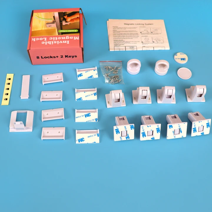 Магнитные мини-замки для шкафов, для защиты от детей, для шкафов, дверей, ящиков, не требуются инструменты или винты