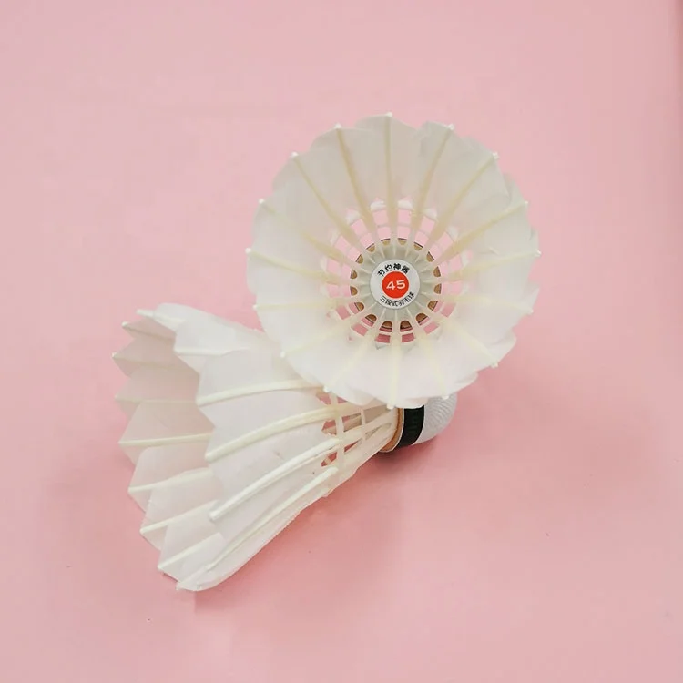 China Training Sports Light Weight Professional Goose Feather Badminton Shuttlecock High Quality 3in1 Hybrid Shuttlecocks