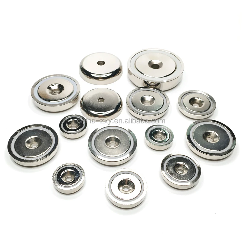 NdFeB Neodymium Pot Magnet with countersunk hole/pot magnet countersunk