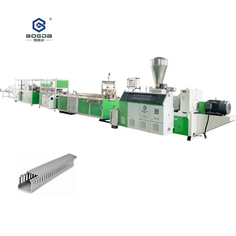 PVC Cable Trunking Duct Wall Floor Raceway Channel Processing Extrusion Machine