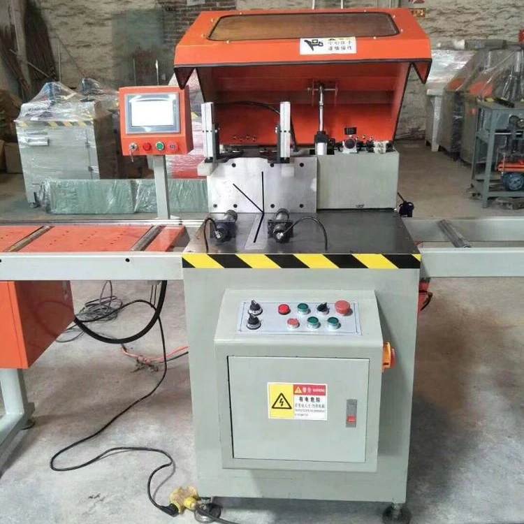 
UPVC aluminum door and window frame 45 and 90 angle Automatic cut machine 