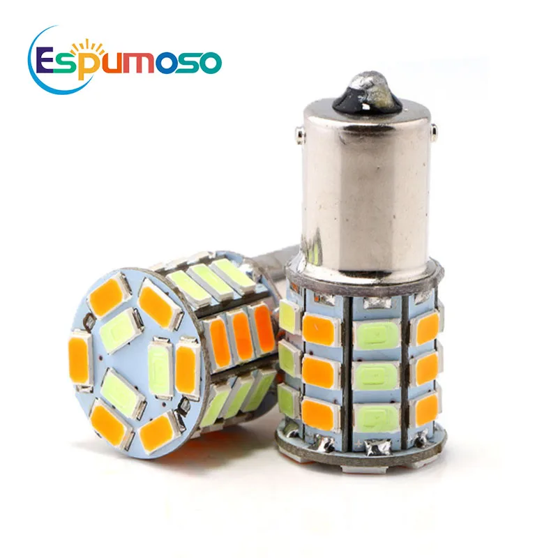 Dual Color Led Light Bulb for Car 1156 1157 T20 7743 T25 3157 5630 33smd Led Tail Lights Reverse Brake Back up Lamp