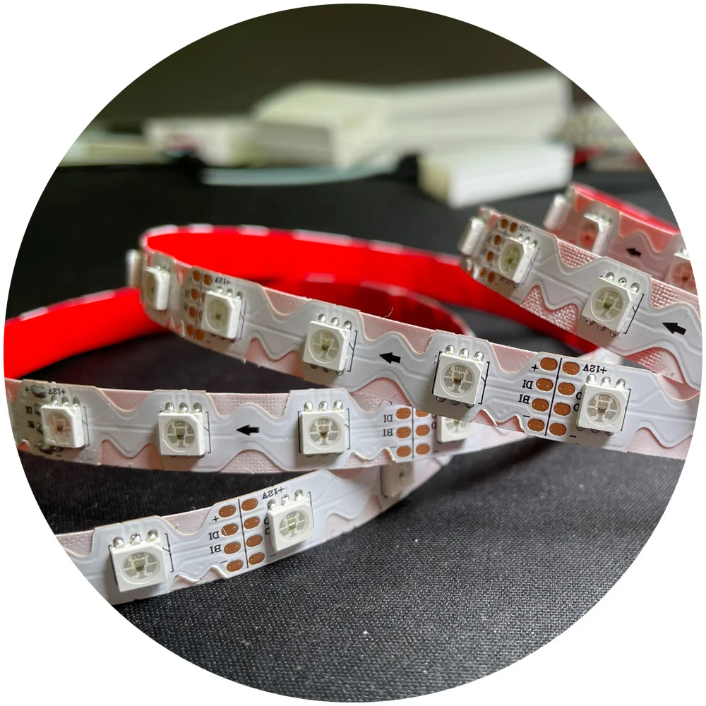 DC12V пиксель RGBIC Программирование s Тип зигзаг рекламный дисплей буквенные вывески rgbic светодиодные полосы света