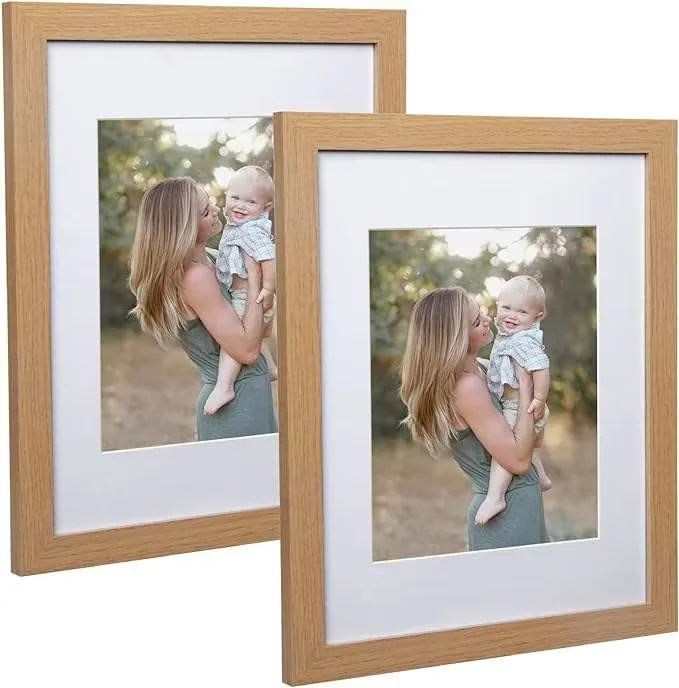 oem odm custom logo digital base corner  blank picture stand wholesales bamboo photo frame display stand holder decor for home