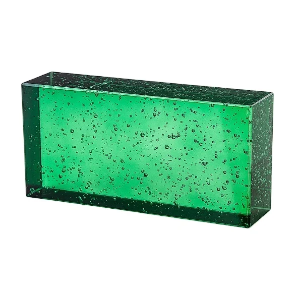 Crystal glass block for building wall glass