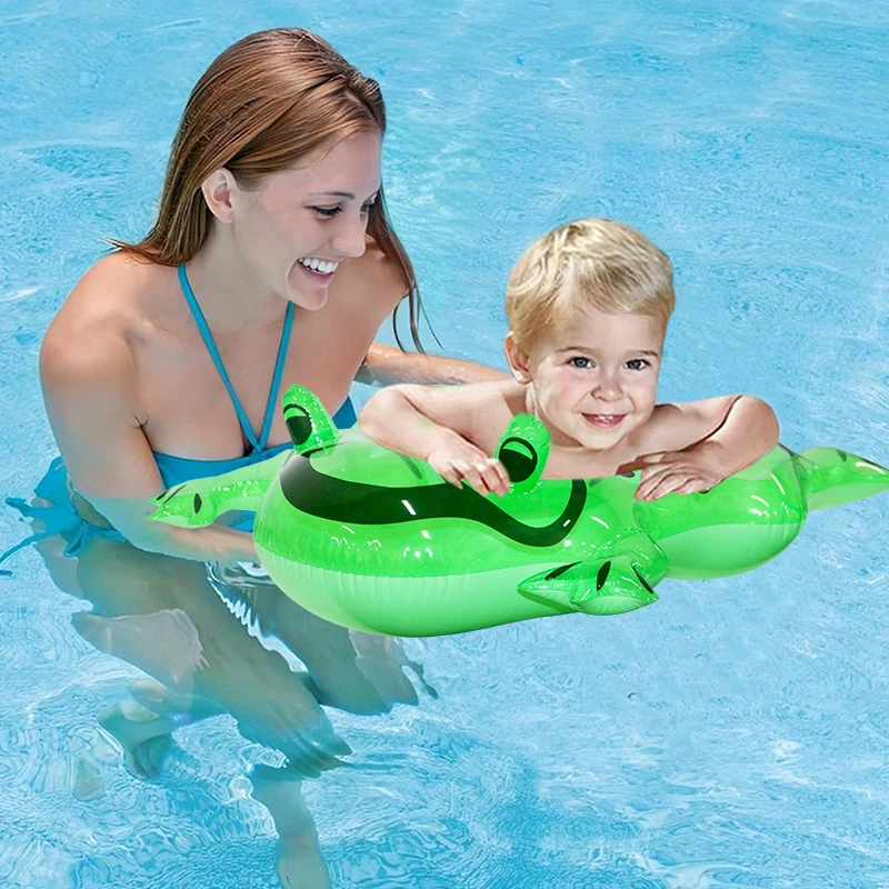 PVC inflatable frog swimming ring cartoon armpit ring outdoor water inflatable floating ring