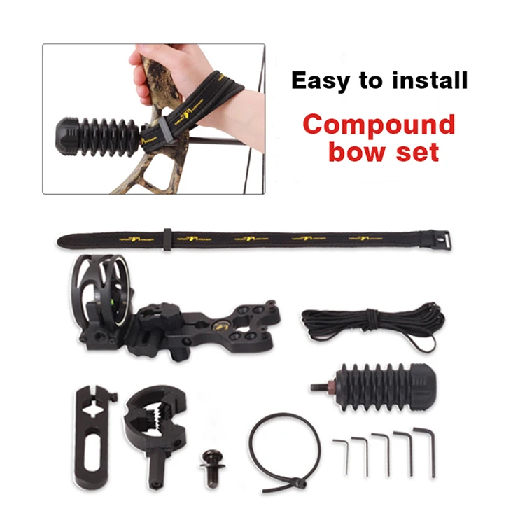 Archery Compound Bow Accessory Set String Shock Absorber Bow Aiming Arrow stand Accessories Kits hunting bow stabilizer Set