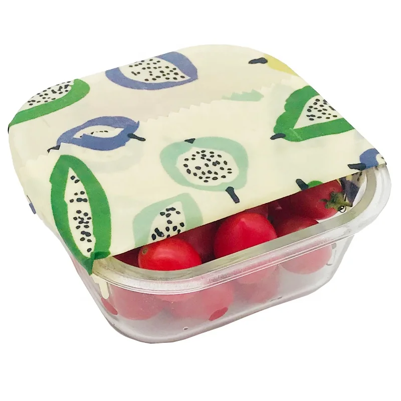 Custom Logo Printable Reusable Food Soybean Eco Friendly Packaging Bean wax cloth