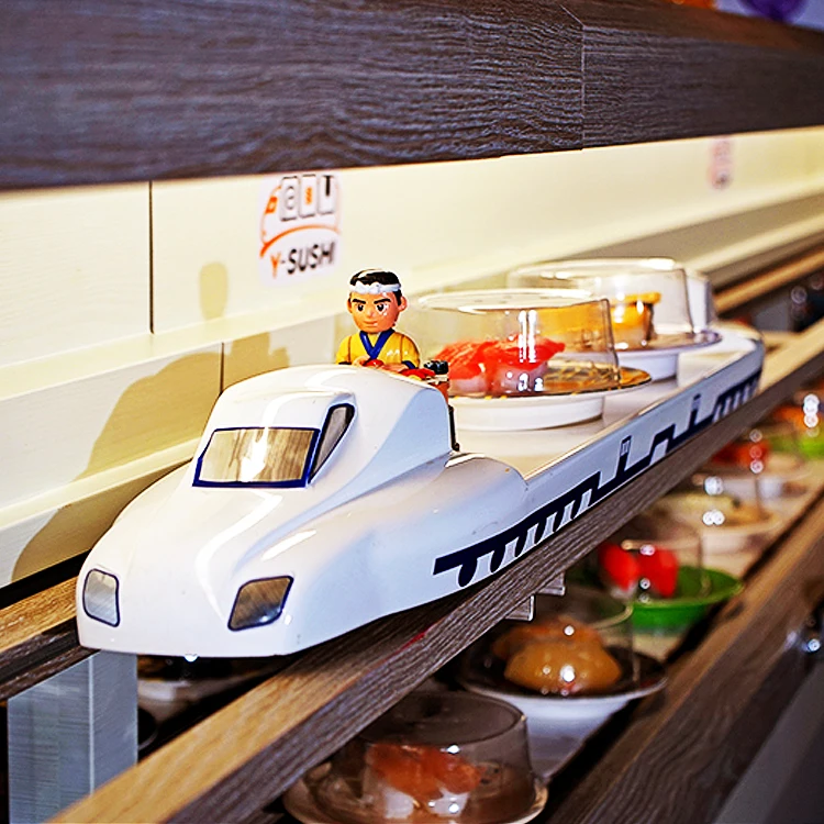 sushi train dinning conveyor table delivery feeding table with computer control system hot sale with high technology