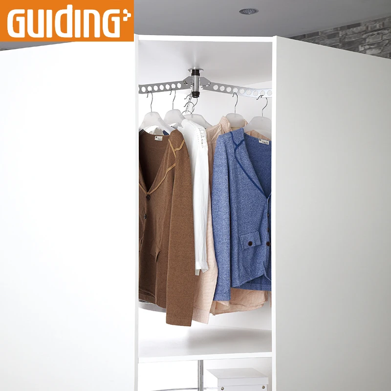 Hidden Space Saving Compact Hanging Clothes Drying Rack Sliding Slide Out Non Slip Clothes Hanger Rail