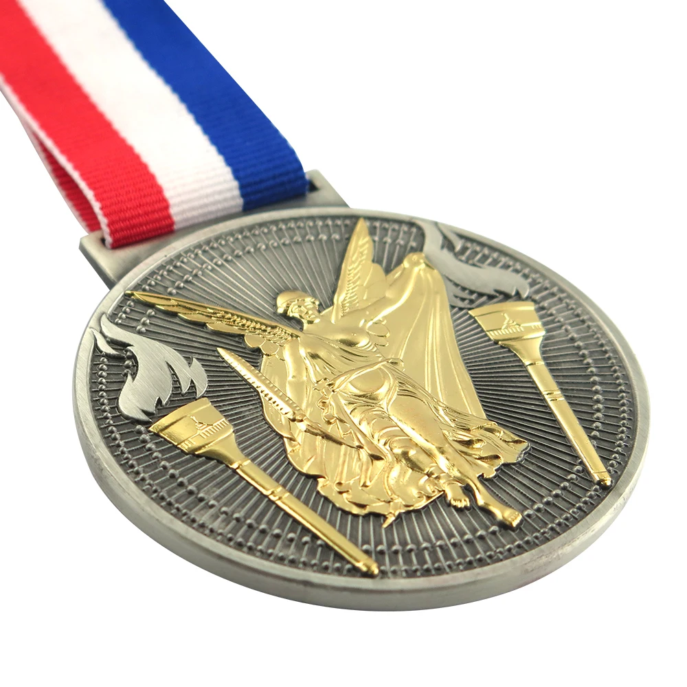 Personalized Gift Award Medals Custom Logo Royal Medal Ribbon Sport Team Building Medal Of Honor