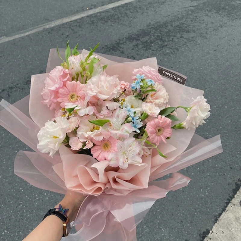 CALOR border wrapping paper waterproof matte film flower packaging material solid color jelly film wrapping paper for packaging