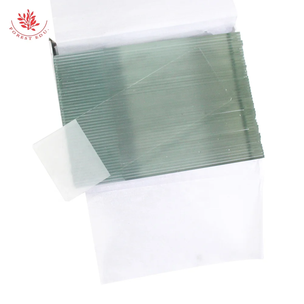 7105 Microscope Slides 50Pcs Clear Glass 25.4Mm*76.2Mm Single Sides Frosting High Definition Microscope Slides