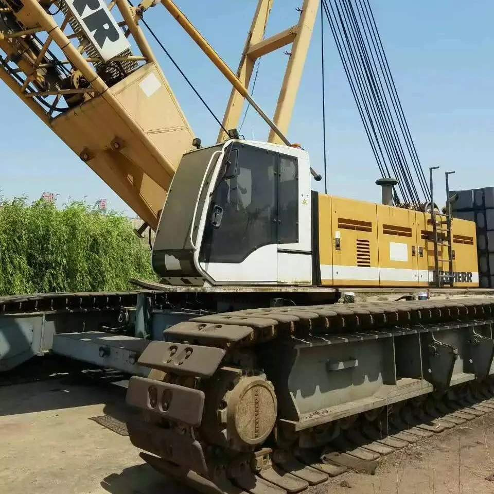 Оригинальный бывший в употреблении кран на гусеничной машине немецкого типа LR1160 160 тонн