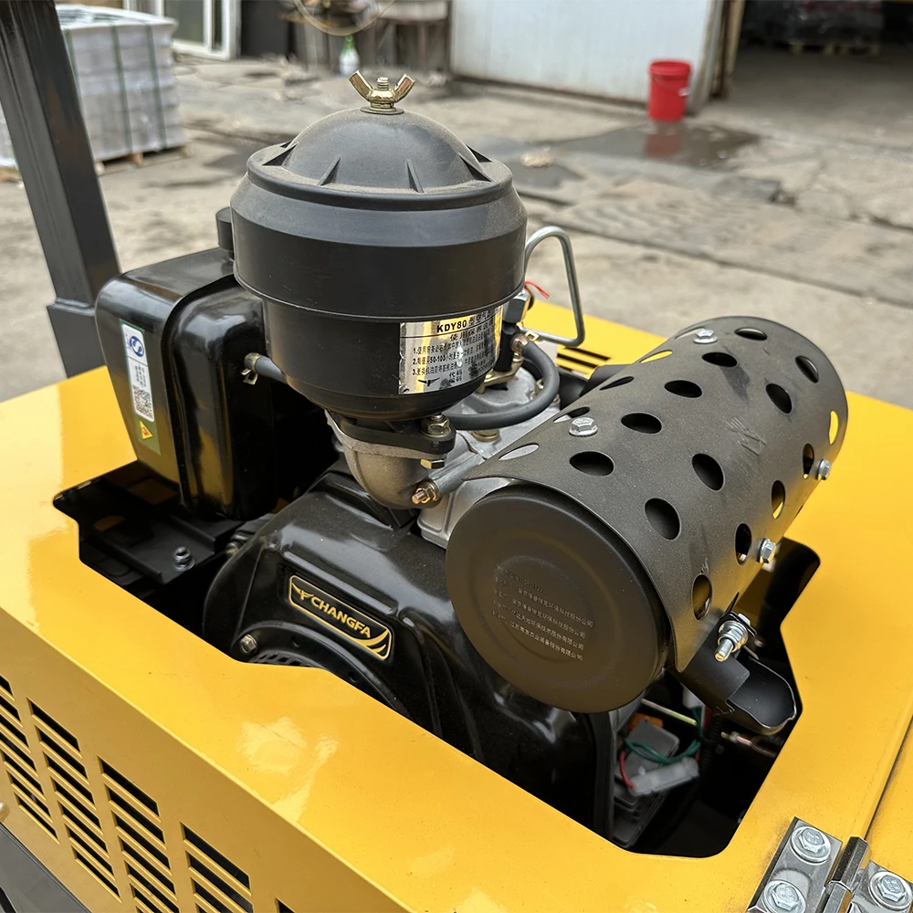 Small Walk-Behind Double Drum Hydraulic 500kg 800kg Mini Road Roller Compactor