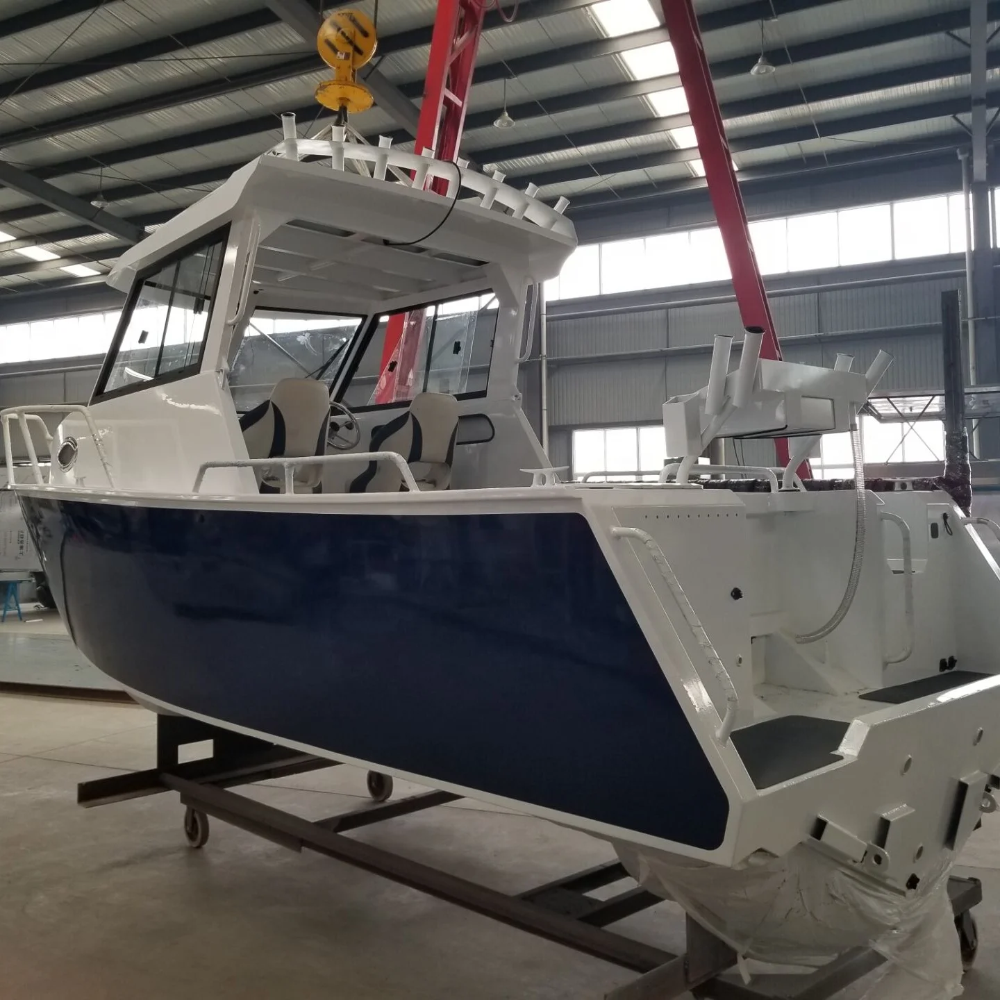6.25m 21ft new designed fully welded luxury Cuddy Cabin Aluminum fishing boat yacht with certification