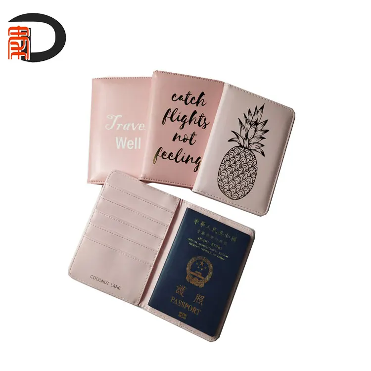 cheap price customised pattern printing leather cover case for a passport