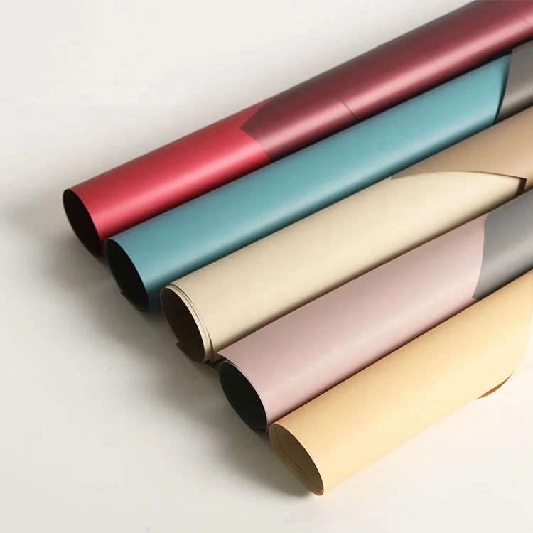 Solid Color Florist Waterproof Wrapping Paper For Gift Bouquet Wrapping Paper Fresh Flowers Wrapping Paper