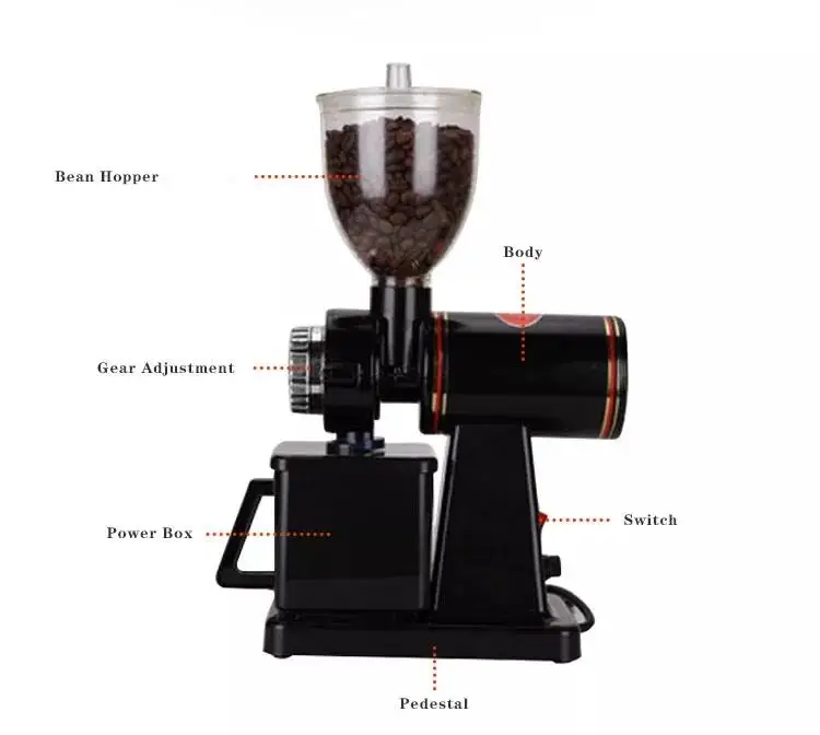 coffee grinder mini electric industrial machine automatic and brewer bean burr  stainless steel mill