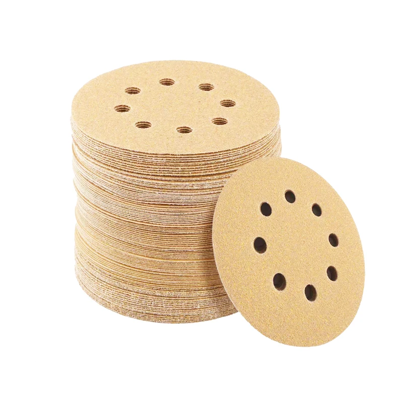 5 inch 125 mm dry grinding abrasive sandpaper sanding discs for polishing
