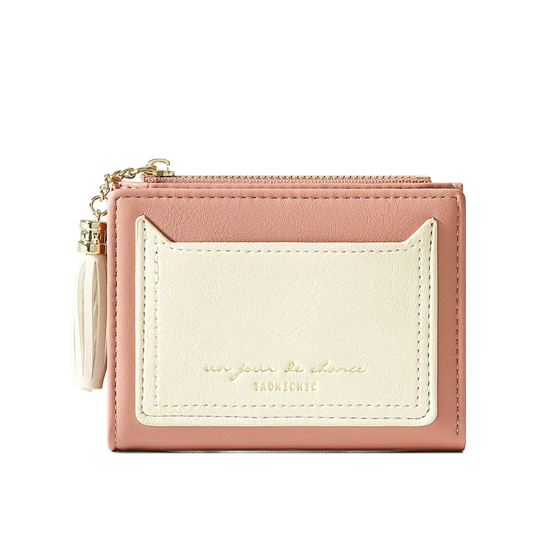 TAOMICMIC Wholesale hot seller women purse fashion ladies PU leather  teen short wallet