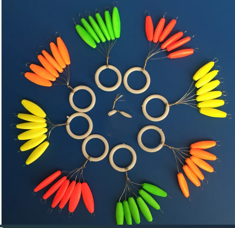 Popular eps beads fishing foam floats fishing stops with rubber stoppers