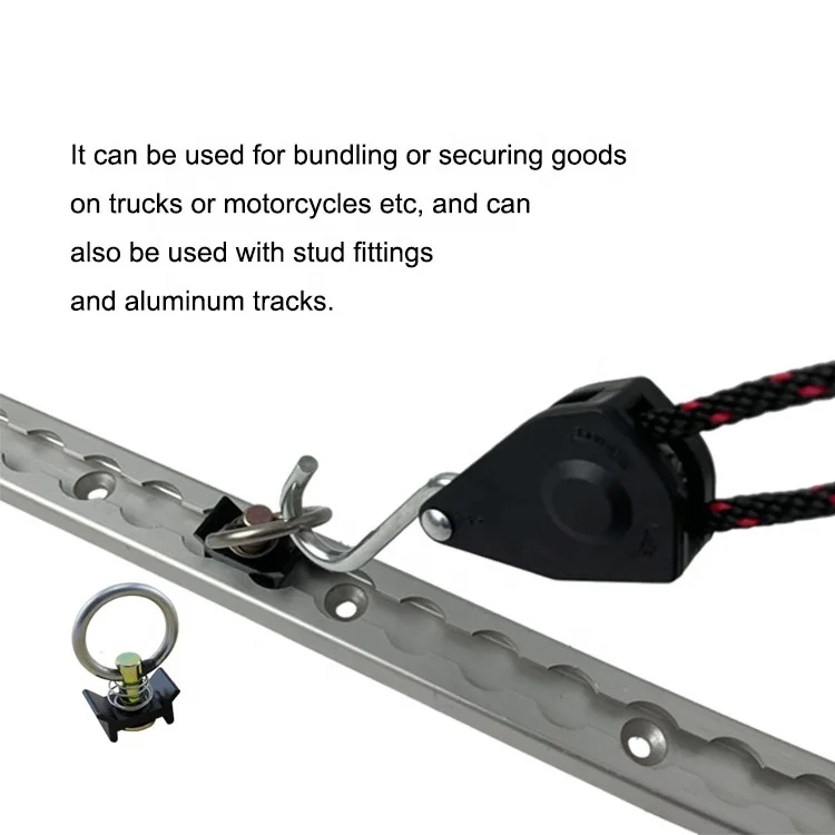 Aluminum L Track Tie Down Stud Fitting