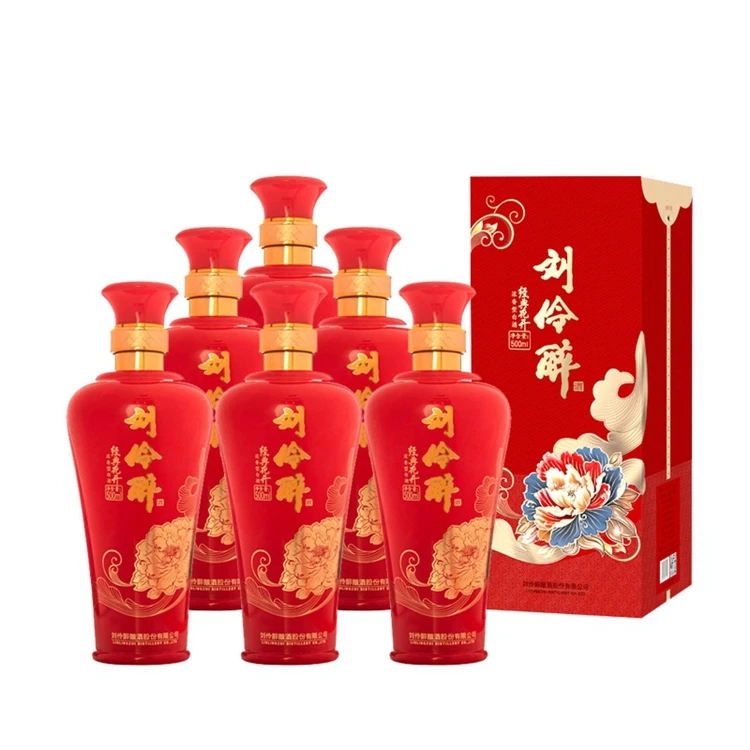 Маленькие классические цветы от LIU LING ZUI, высокое качество, приятный вкус, китайское пивоварение, белый ликер премиум-класса