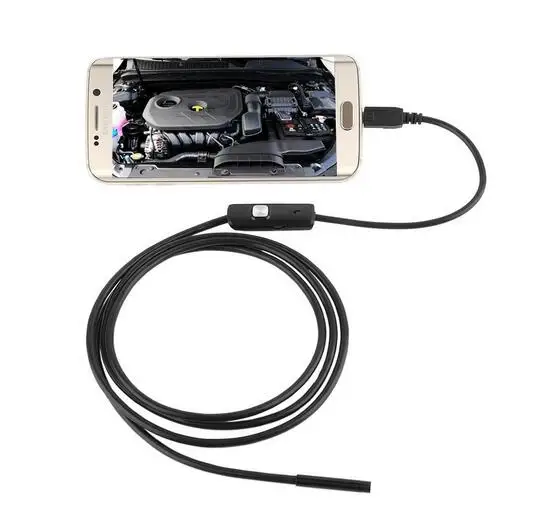 Hot Selling Vehicle Inspection Tools 7mm Android USB OTG Flexible Industrial Pipe Borescope Camera Endoscope Camera