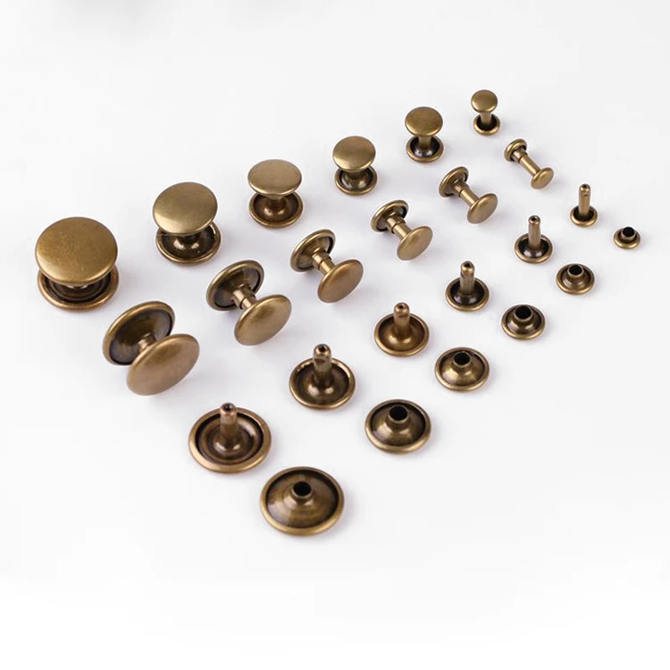 Custom Garment Hardware Metal Accessories Grommet Eyelets Tool Kit Buckle For Jeans Bags Overcoat Shoes Handbag Feet Nail