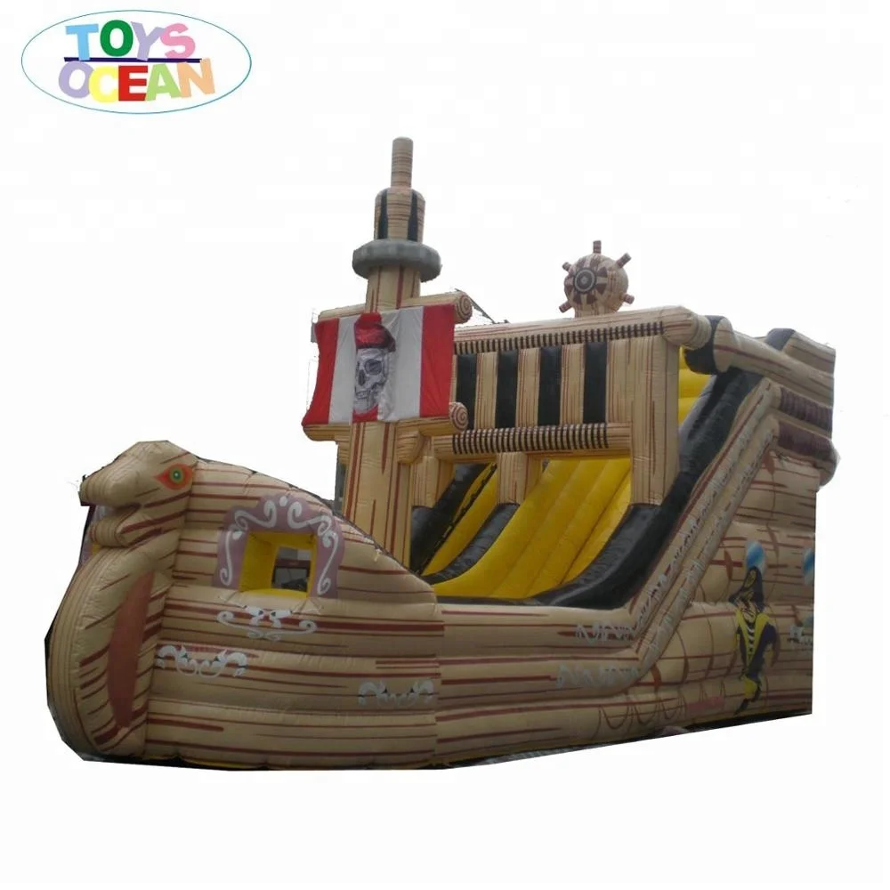 Дешевый надувной пиратский корабль, игровая площадка, воздушный замок с препятствиями, горка