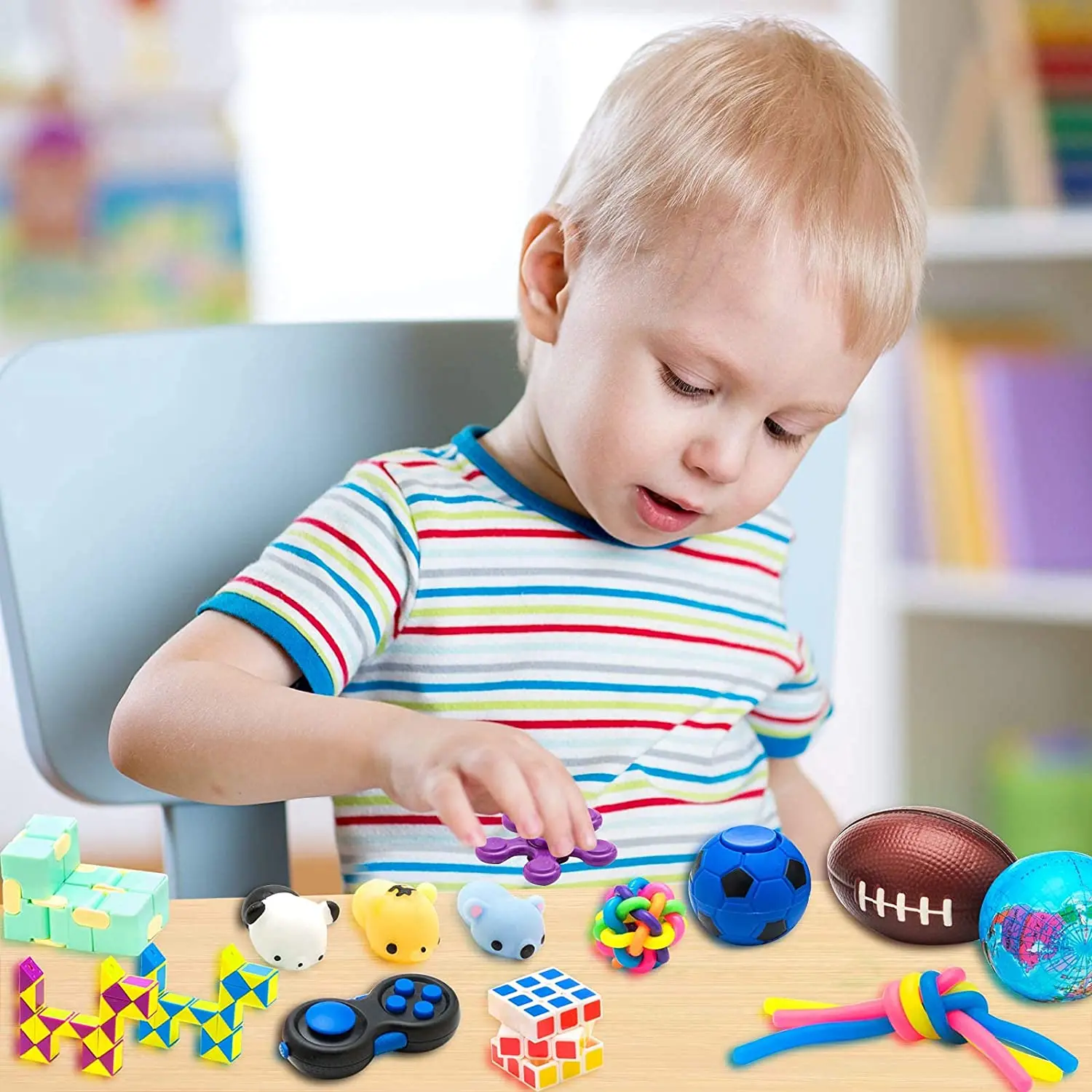 28pcs push pack 28 bundle sensory fidget toys set for