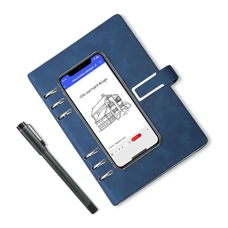 Factory Price Customized Notebooks Multifunction Book Smart Pen Support Voice Painting Writing Plugin Card Pouch  With Software