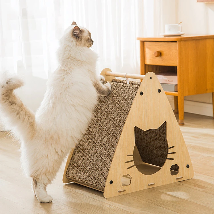 Wholesale Large Cat Scratching Pad Corrugated Cardboard Cat Scratching House
