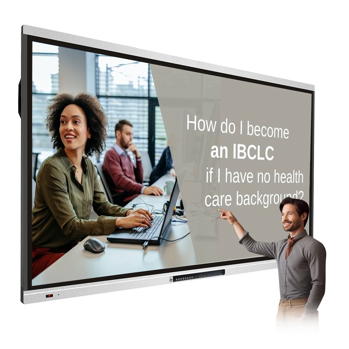 55 65 75 85 86 98 110 Inch Pen Finger Touch Interactive LED Panel 4K LCD Digital Interactive Smart Boards for School Teaching